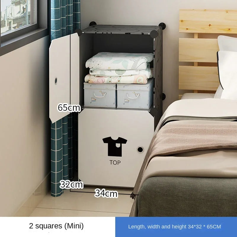Clothes Folding Cabinets Locker Dustproof Foldable Simplicity Children Wardrobe Bedroom Furniture Organizador De Zapatos