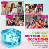 Soft Sensory Toy Fidget Stress Ball Nice Ice Cube Squishy, Stress Relief Toy for Anxiety Kids Adults Decompression Anti-stress