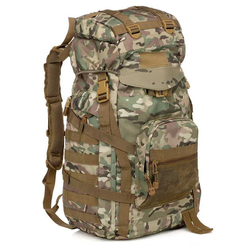 60L Russian EMR Camouflage Bag Camping Mountaineering Rucksack Travel Cycling Tactical Attack Backpack Hiking Bags