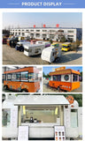 Standard Vending Food Kiosk Truck Outdoor Mobile Fast Food Carts Kiosk Popsicle Ice Cream Vending Carts Hot Dog Food Trailer