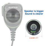 Baofeng BF-780 Dual PTT Remote Shoulder Walkie Talkie Speaker Microphone Mic For UV-5R BF-888S 5RH 21 PRO Quansheng UV-K5 UV-K6