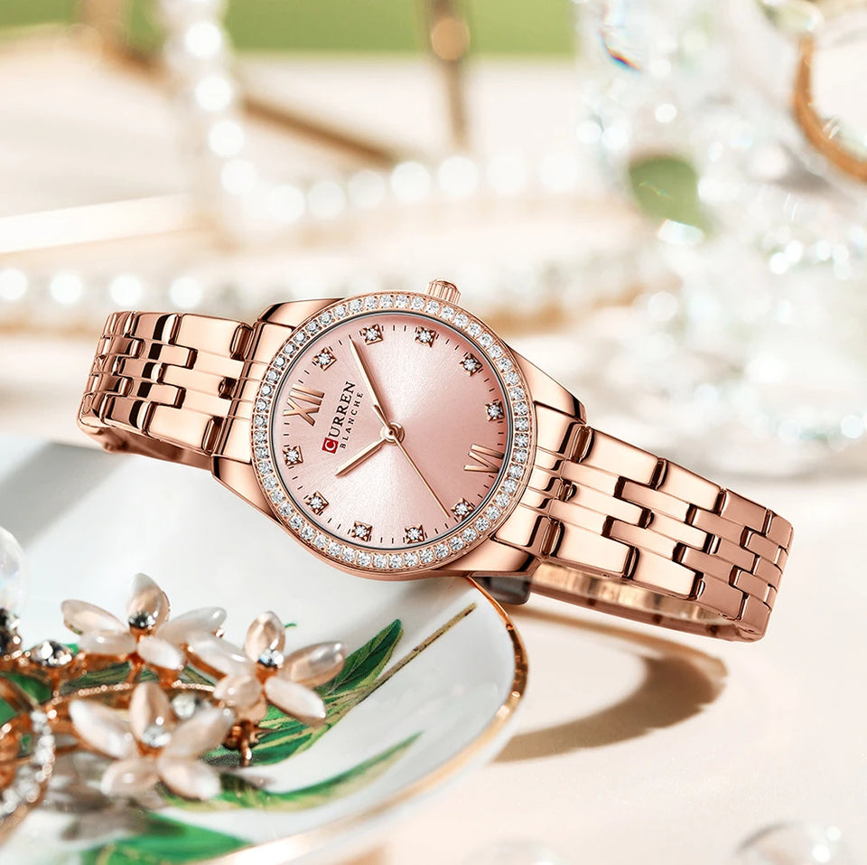 New stock! ! Women Bracelet Watches Steel belt Love Steel belt Rhinestone Quartz Wrist Watch Luxury Fashion Watch for women
