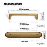 Antique Brass Cabinet Knobs Drawer Handles Zinc Alloy Pulls Mid-Century Modern Hardware for Kitchen and Bathroom Cupboard