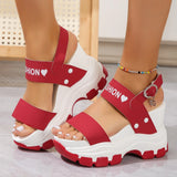 Summer Thick-soled Sandals for Women 2026 New Fashion Non Slip Beach Shoes Woman Lightweight Casual Platform Plus Size Sandals