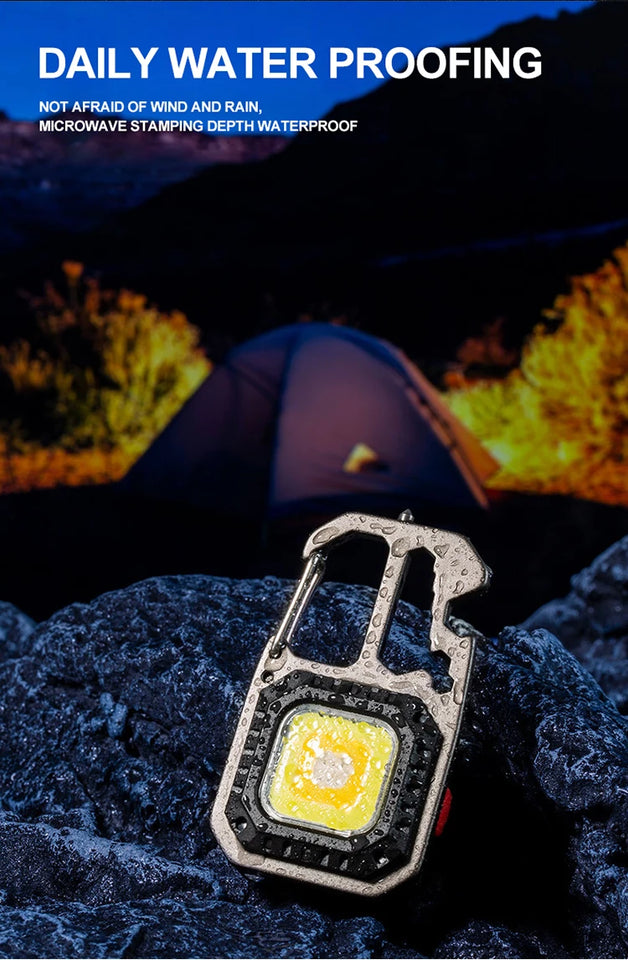 Ultra Small Mini LED Light Small Flashlight Keychain Light Strong Light Ultra Light Portable Flashlight