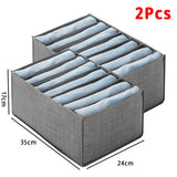 Closets Clothes Organizer Foldable Clothing Underwear Jeans Storage Box Drawer Organizer with Handles Wardrobe OrganizersDivider