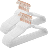 🇺🇸 USA Local Fast Shipping Lux Decor Velvet Hangers 50/100 Pack, Heavy Duty Non-Slip with 360° Swivel Hook for Clothes Coats