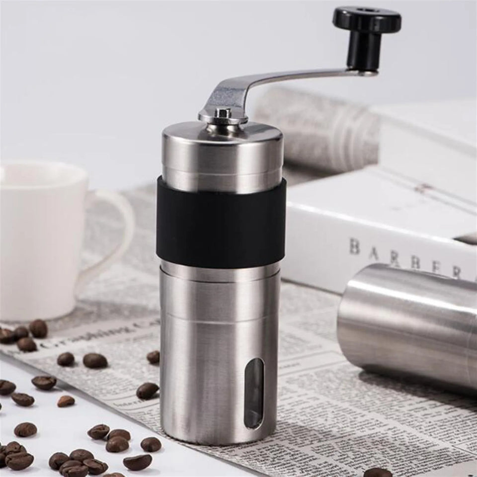 Steel Manual Coffee Grinder S/L Portable Travel Camping Coffee Bean Grinder
