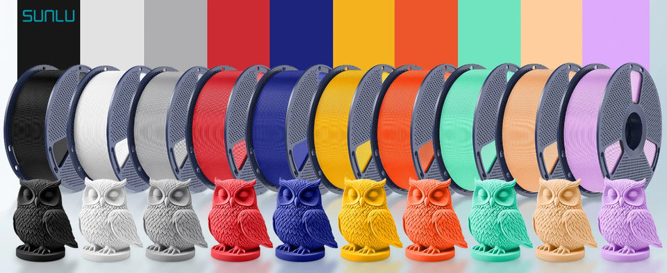 SUNLU Official Filament 10kg PETG filament 1.75mm 1kg/roll 10 Spool 3D Printer Filament PLA/PETG/Silk/ABS/TPU For Bambu Creality