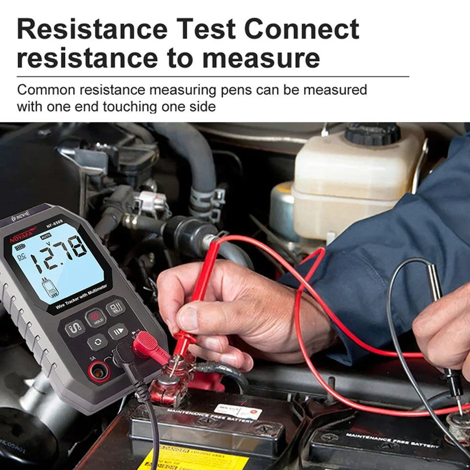 NOYAFA NF-8509 2 in 1 Network Cable Tester Detect Length Digital Multimeter Cable Tracker Cat5 Cat6 PoE Tester Continuity Test