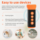 Dog Repeller Training Device Ultrasonic Handheld Anti-barking Deterrent Device Dog Training Device Repel Animals Pets Trainer