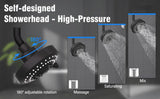 Tandem Shower Head for Couples, High Pressure Dual Shower Head, Double Shower Head for Two People, 2 Showerhead System