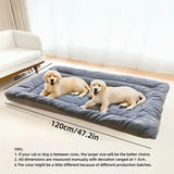 2025 New Extra Large Plush Dog Bed Sofa Thickened Super Soft Polyester Pet Mat Dog Crate Mat Bed For Small Medium Large Dog Bed