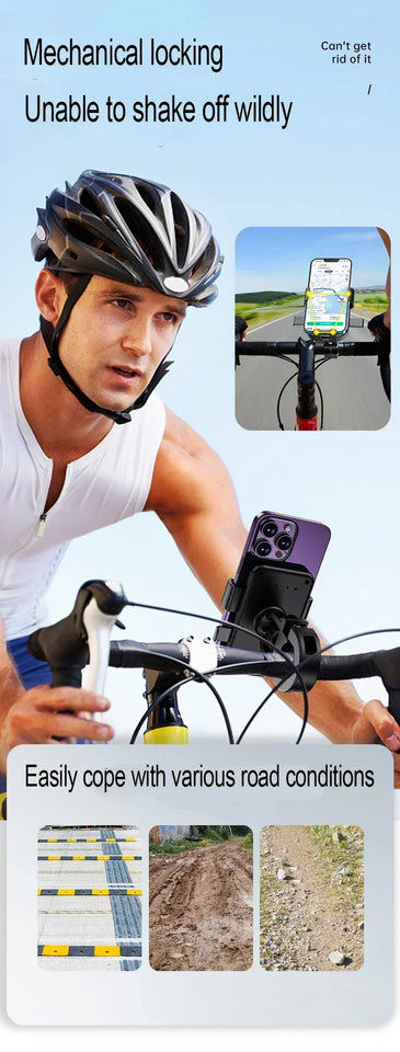 VIKEFON Motorcycle Bicycle Mobile Phone Holder for Electric Vehicle Scooter Cycling Mountain Phone Stand Handlebar Mount