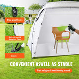 SucceBuy Portable Paint Booth Shelter 7.5x5.2x5.2/10x7x6ft Foldable Spray Painting Tent for Furniture Craft Project DIY Tool