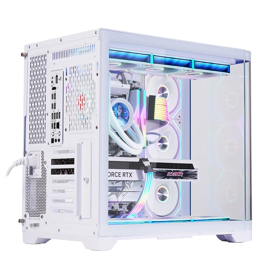 WJCOOLMAN Sky Ceiling PLUS ATX curved glass sea-view room computer case Supports 360-degree water cooling