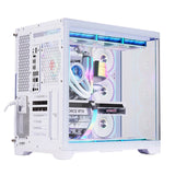 WJCOOLMAN Sky Ceiling PLUS ATX curved glass sea-view room computer case Supports 360-degree water cooling
