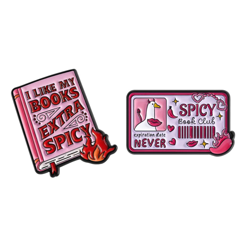 2-6pcs/set Hobby Collection Enamel Pins Reading Book Iced Coffee Knit Brooch Hiking Badges Music Korean Girls Band Jewelry
