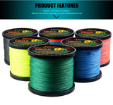 JOF X8 PE Braided Fishing Line Pesca Carp Multifilament Fly Wire Japanese Saltwater 1000M 500M 300M 18LB-78LB