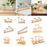 Wooden Display Riser Desktop Display Rack Practical Decorative Collectibles Display Shelf for Jewelry Figurines Toys Cosmetic
