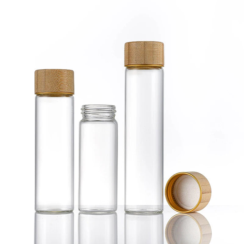 Coffeware Coffee Beans Storage Container Display Rack Tea Tube Bottle Glass With Breathable Lid Espresso Accessory Tool Barista