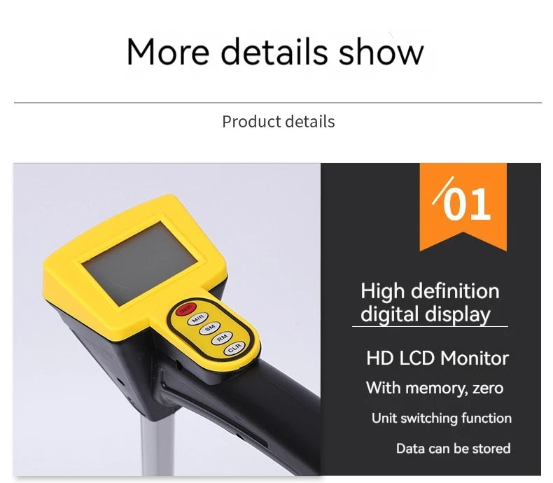 Electronic Rangefinder, Mechanical Rangefinder Wheel Digital Display, Manual Measurement, Roller Measurement
