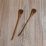 Environmentally Friendly Solid Wood Mixing Spoon Home Kitchen Utensil Spoon Creative Coffee Beverage Honey Mixing Tool Wholesale