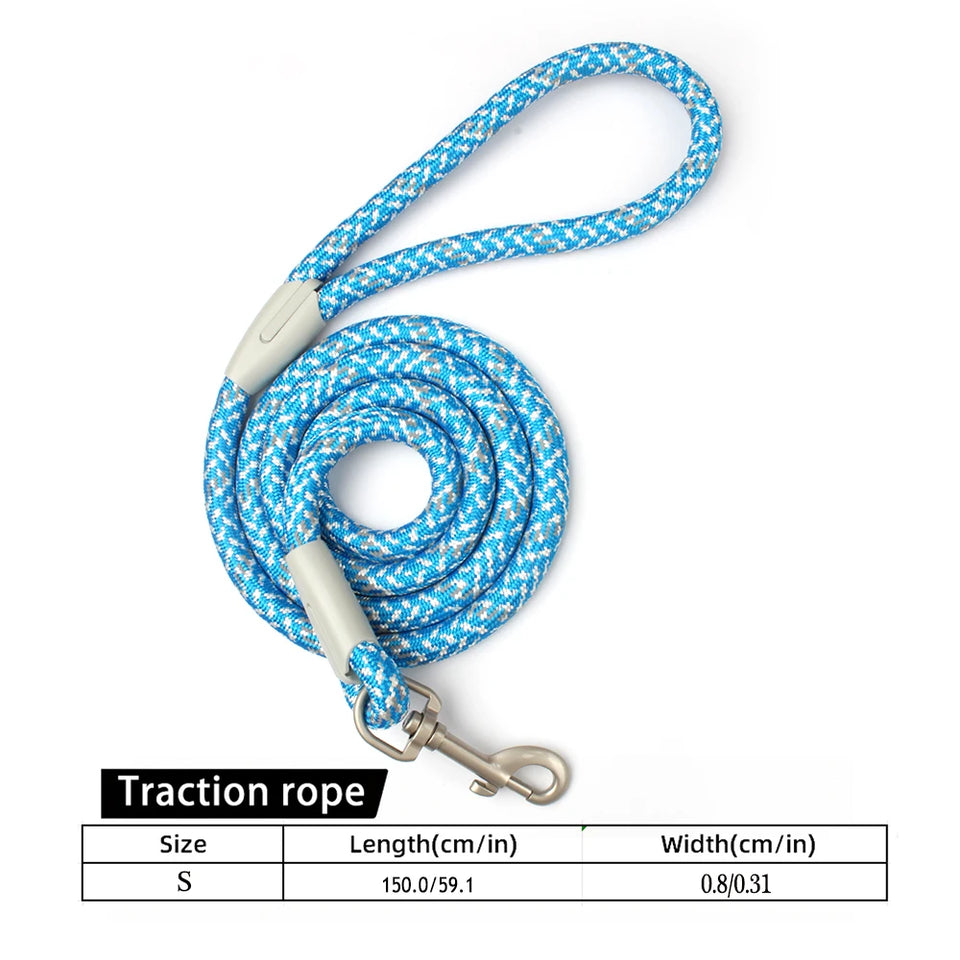 Classic Durable Dog Leashes Medium large Dog Solid Lead Rope Fashion Black Mesh Dog leash Outdoor Walking Training New Arrivals