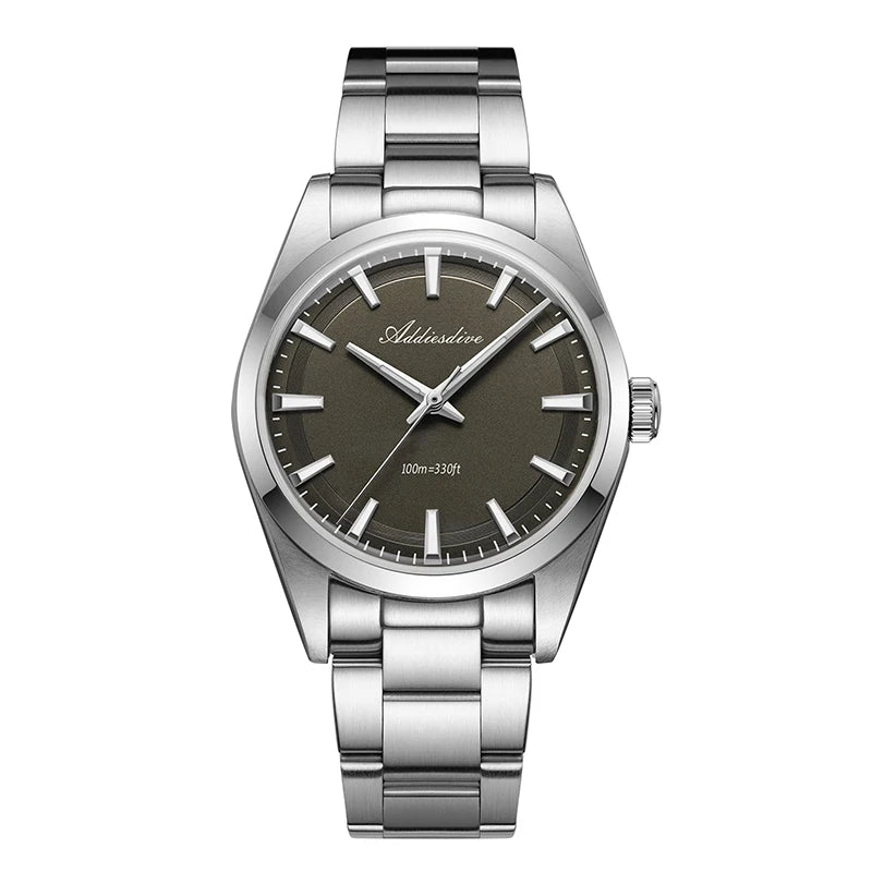 ADDIESDIVE AD2066 Men's Luxury Watch 10Bar Waterproof BGW9 Super Luminous 316L Stainless Steel reloj hombre VH31 Quartz Watches