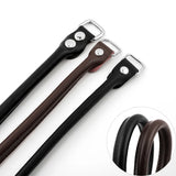 1Pair 38cm Genuine Leather Bag Straps Belts DIY Replacement Handbag Purse Handle Bag Accessories Coffee Black Bags Straps Belts