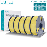 SUNLU Pla Plus 3D Filament 1.75mm Good Toughness Multicolor Neatly Wound PLA+ Filaments for FDM 3D Printing Materials 5KG