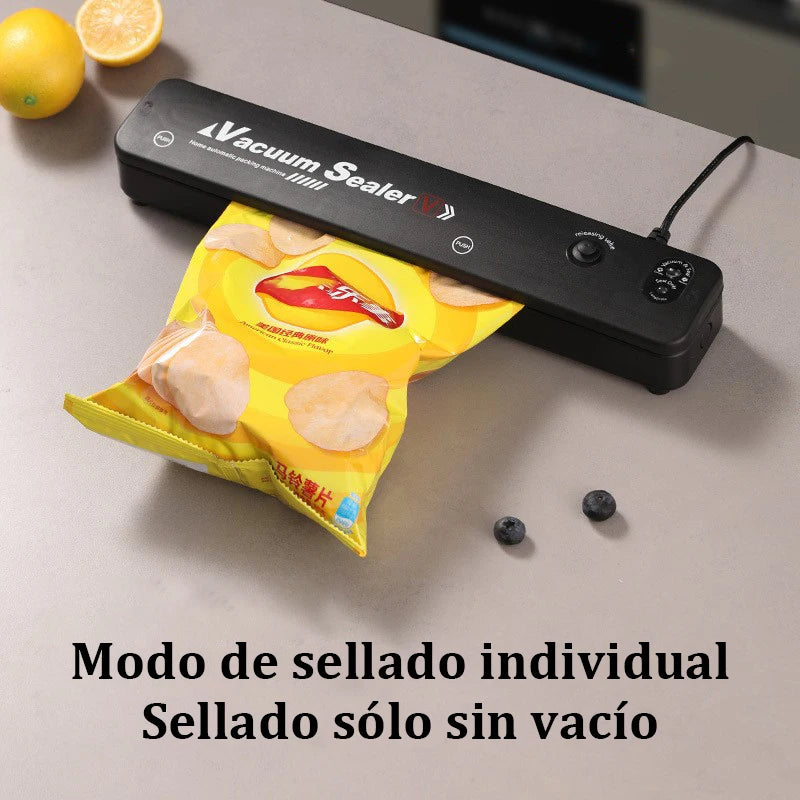 Small Automatic Vacuum Sealing Machine Food Saver Compact Fully Automatic Plastic Sealing for Cooked Food and Food Preservation