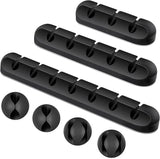 3/5/7 Clips Adhesive Silicone Cable Winder Desktop Wire Wrapped Cord Earphone Cable Holder Desk Organizer Office Supplies