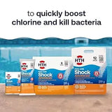 52037R Pool Care Shock Advanced Swimming Pool Chemical Cal Hypo Formula Prevents Bacteria Algae Restores Crystal 1lb (12 Pack)