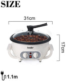 Electric Coffee Bean Roaster Coffee Baked Peanut Beans Baking Stove Popcorn Make Dryer Roasting Machine Grain Drying Sonifer