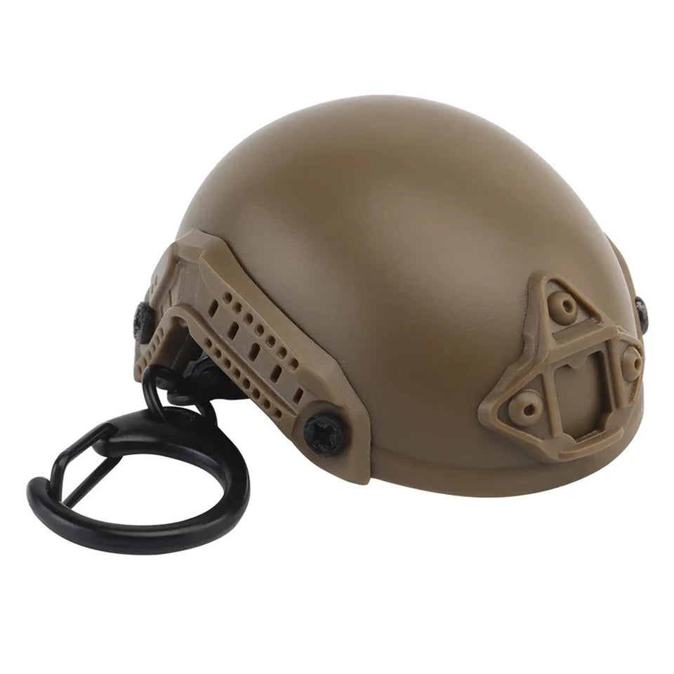 New Mini Fast Helmet Keychain Tactical Fan Accessories Beer Opener Bottle Opener Decrowner Dummy Helmet Shaped Toy Outdoor Tool