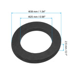 16-120Pcs Black Rubber Flat Washer M5 M6 M10 M15 M20 M25 M32 Sealing Spacer Gasket Ring for Faucet Pipe Water Hose Fastener Bolt