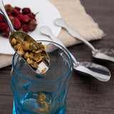 Stainless Steel Long Handle Teaspoon Measuring Shovel Spoon Vintage Loose Leaf Tea Scoop Coffee Bean Scooper Kitchen Sugar