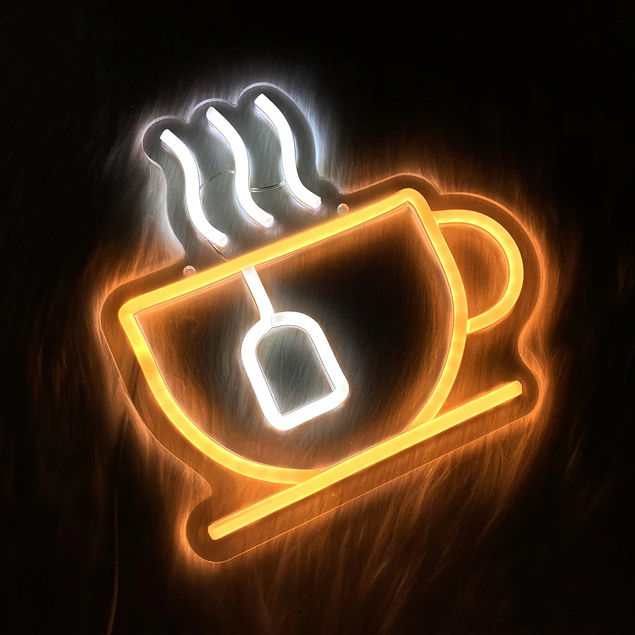 Coffee Led Neon Sign, Coffee Super Bright Sign, Usb Connection Powered, Suitable For Coffee Shop Front Desk Business Art Decor.