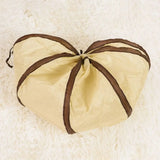 Fun Polyester+Steel Wire Cat Tunnel Tube Breathable Foldable Cat Nest Training Interactive Beige+Coffee Pet Fun Play Toy Cat