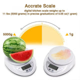 Electronic Scale 1g/5kg Portable Digital Scale Food Balance Measuring Weight Kitchen Scales Small Scale Weighing In Grams