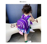Childrens Anti Slip Backpack 1-3Years Old Space Rocket Towing Rope Kindergarten Backpack Childrens Early Education Bag New Model
