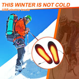 USB Heated Shoe Insoles Electric Foot Unisex Warming Pad Feet Warmer Sock Mat Winter Outdoor Sports Heating Insole Winter Warm