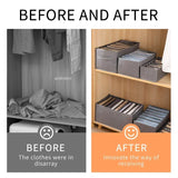 Closets Clothes Organizer Pants Jeans Storage Box Cabinet Drawer Organizer Underwear Socks T-Shirt Wardrobe Storage Organizers