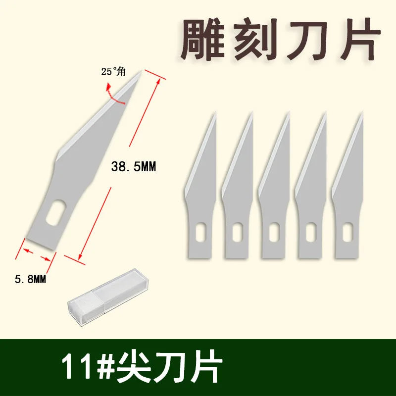 Metal Engraving Craft Knife Non-Slip Handle Gold Silver Hobby Carving Scalpel Utility Knife Art Stationery DIY Craft Supplies