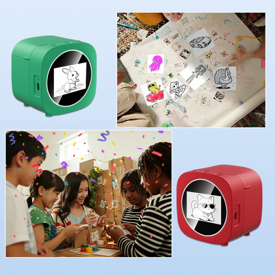 AI printer voice control AI generates images for instant printing of high-definition photos Thermal printer convenient printer