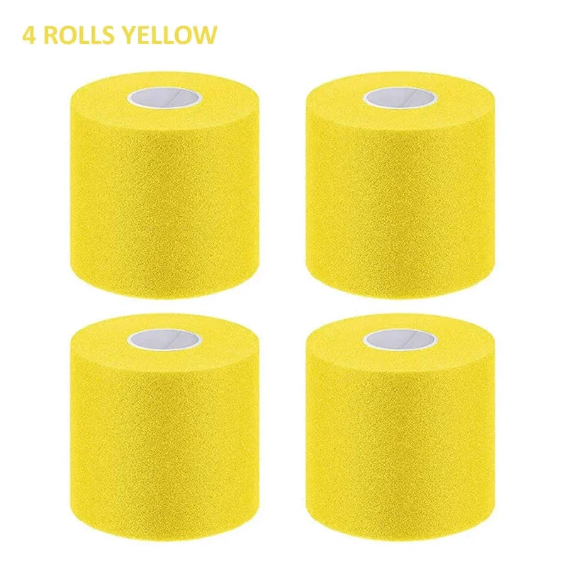 4/6 Pieces Foam Underwrap Sports Tape Pre Wrap Athletic Tape  Bandage for Ankles Wrists Hands Knees
