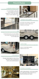 mobile food vending cart with multifunctional and spacious interior, serving as a portable kitchen trailer