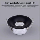 5pcs/lot dimmable mini COB downlights, 3W spotlights, LED recessed ceiling lights, AC85-265V household and commercial lighting