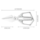 Stainless Steel Kitchen Shears for Meat Fish and Poultry Commercial Kitchen Equipment Lightweight yet Durable Construction